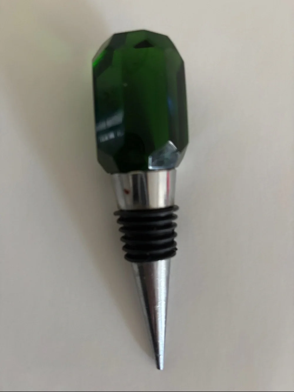 Set of 3 Decorative Faceted Gem Bottle Stoppers